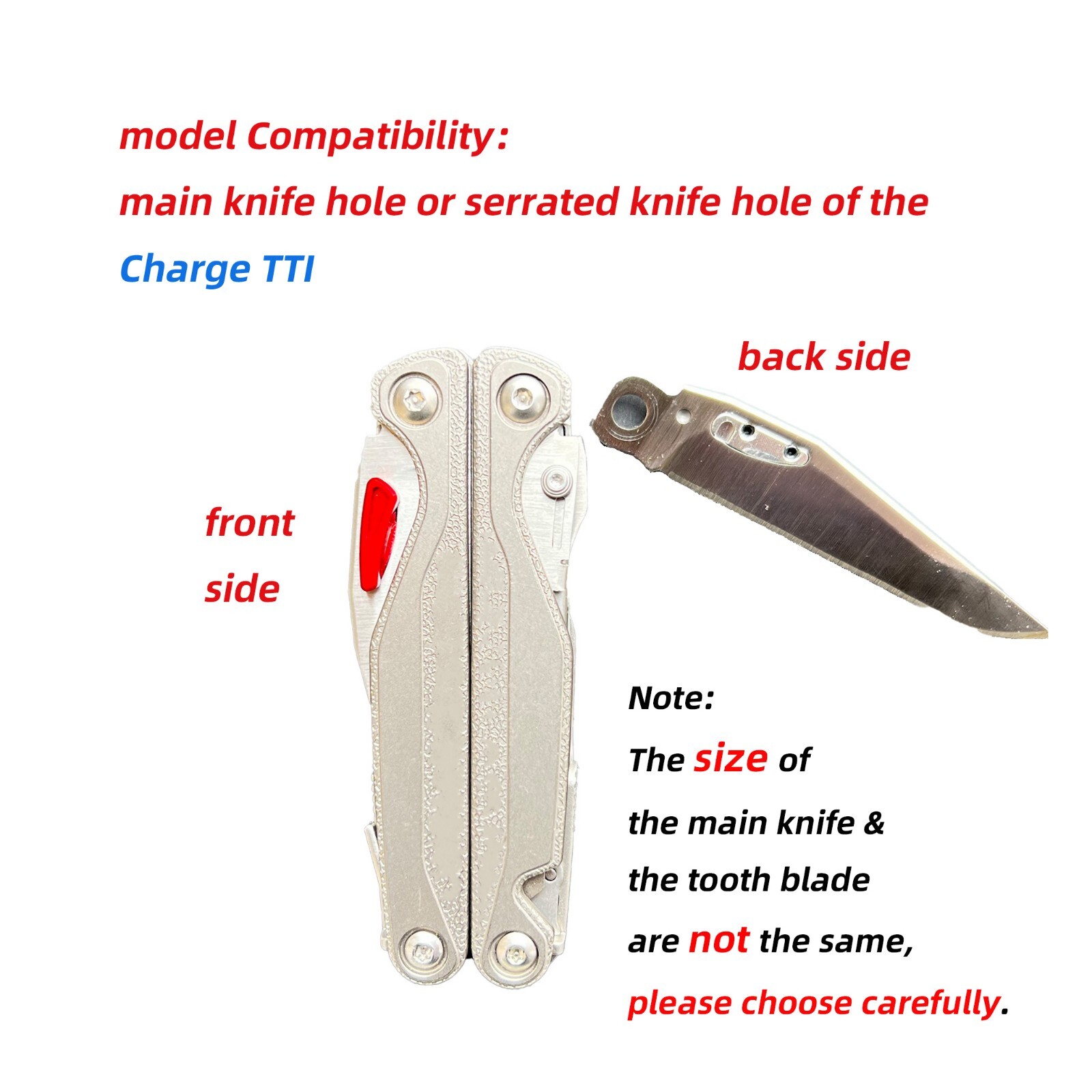 Aluminum Alloy Thumb Grip Easy open push button For Leatherman Charge TTI