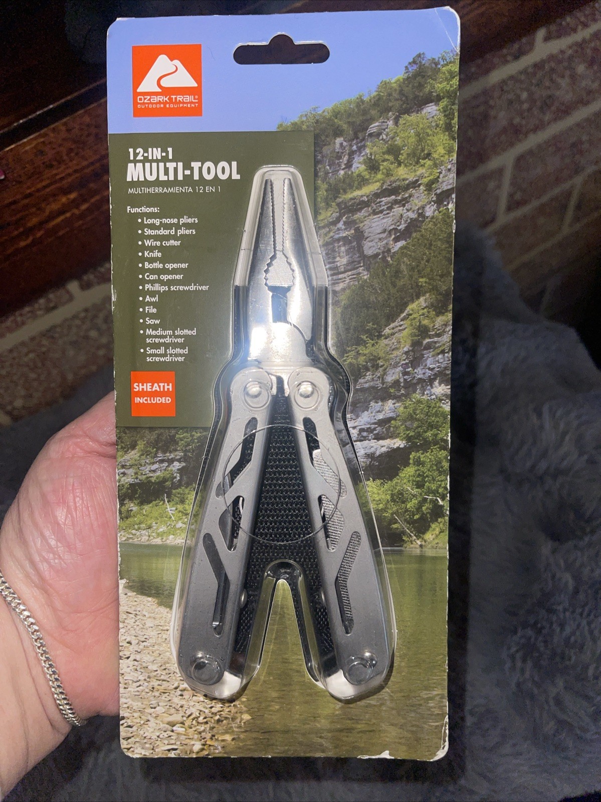 Ozark Trail 12-In-1 Multi-Tool Sheath Hiking Outdoors Pocket Knife Camping NIB