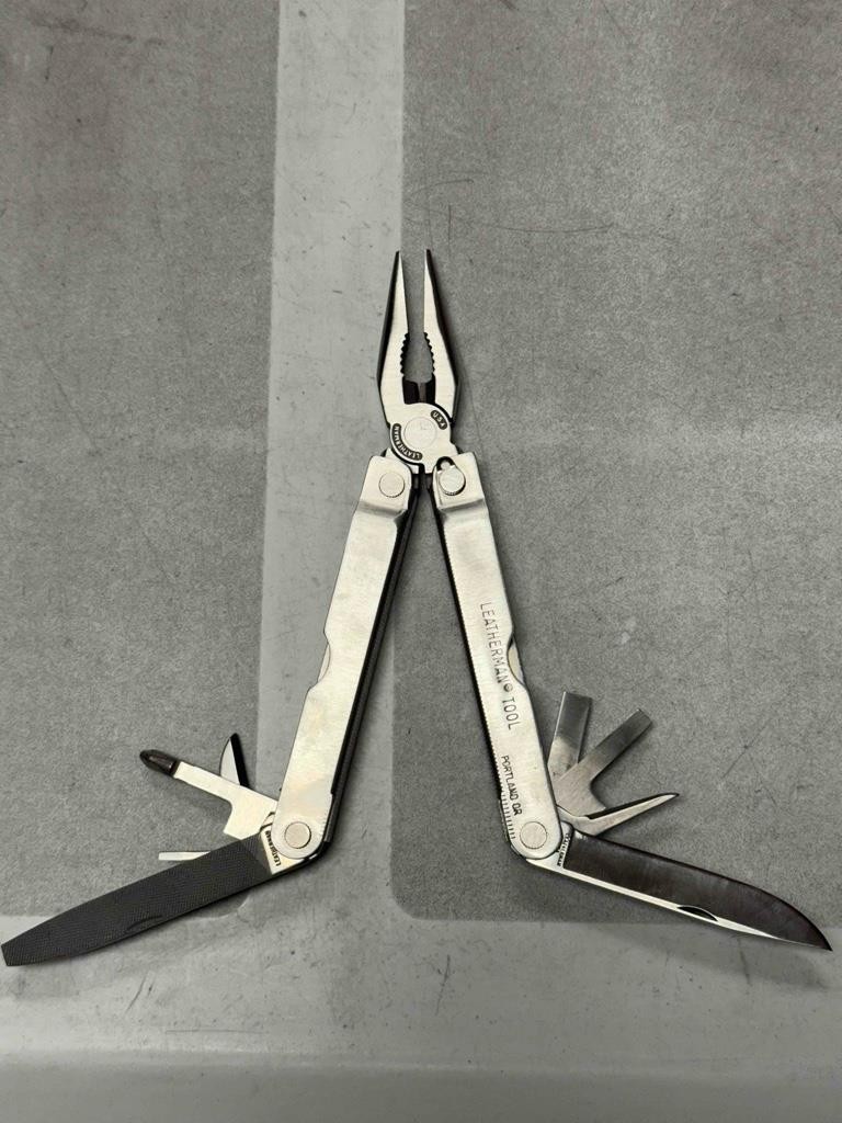 Vintage Leatherman PST ? Multi Tool w/ Bit Driver + 6 Bits Pouch Made in USA
