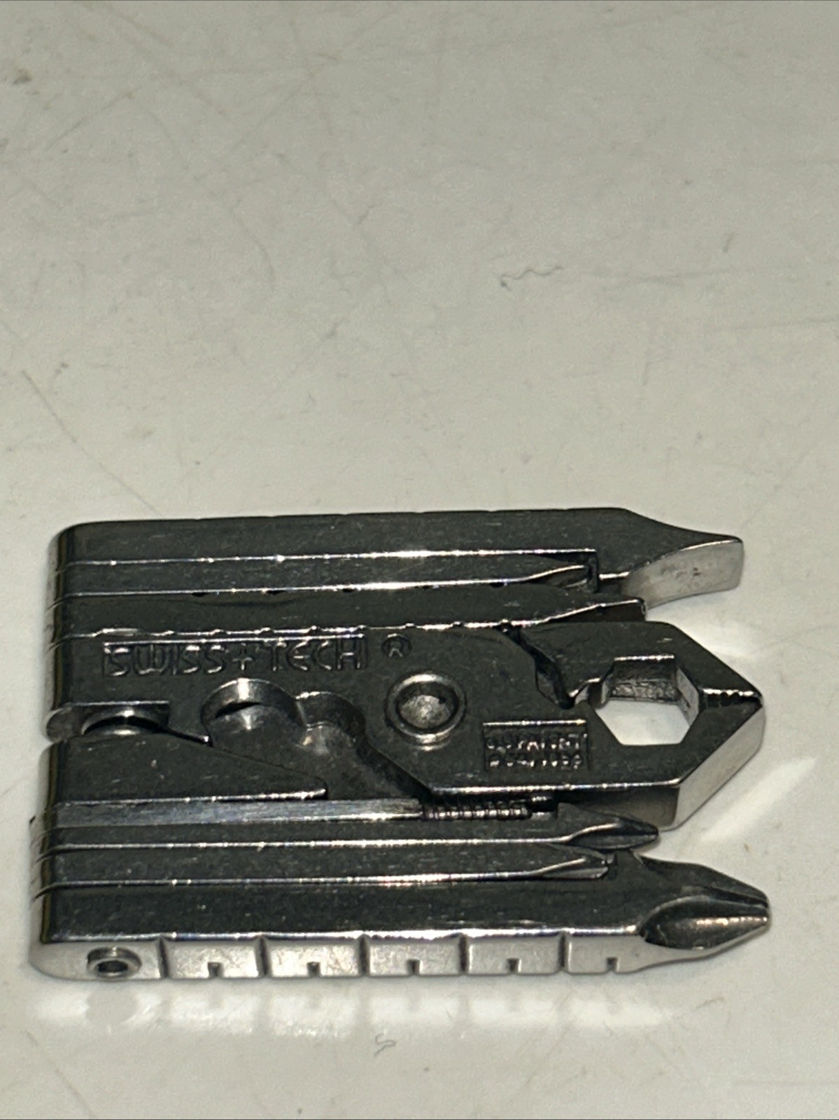 Vintage Swiss-Tech Micro Plus Utility Tool 8 In 1