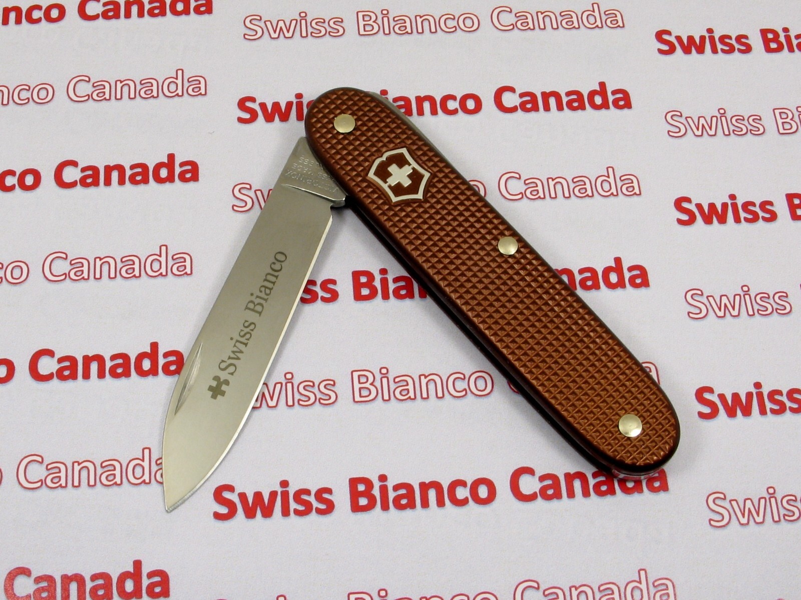 Swiss Bianco Exclusive Victorinox Chocolate Solo Brown Alox Swiss Army Knife