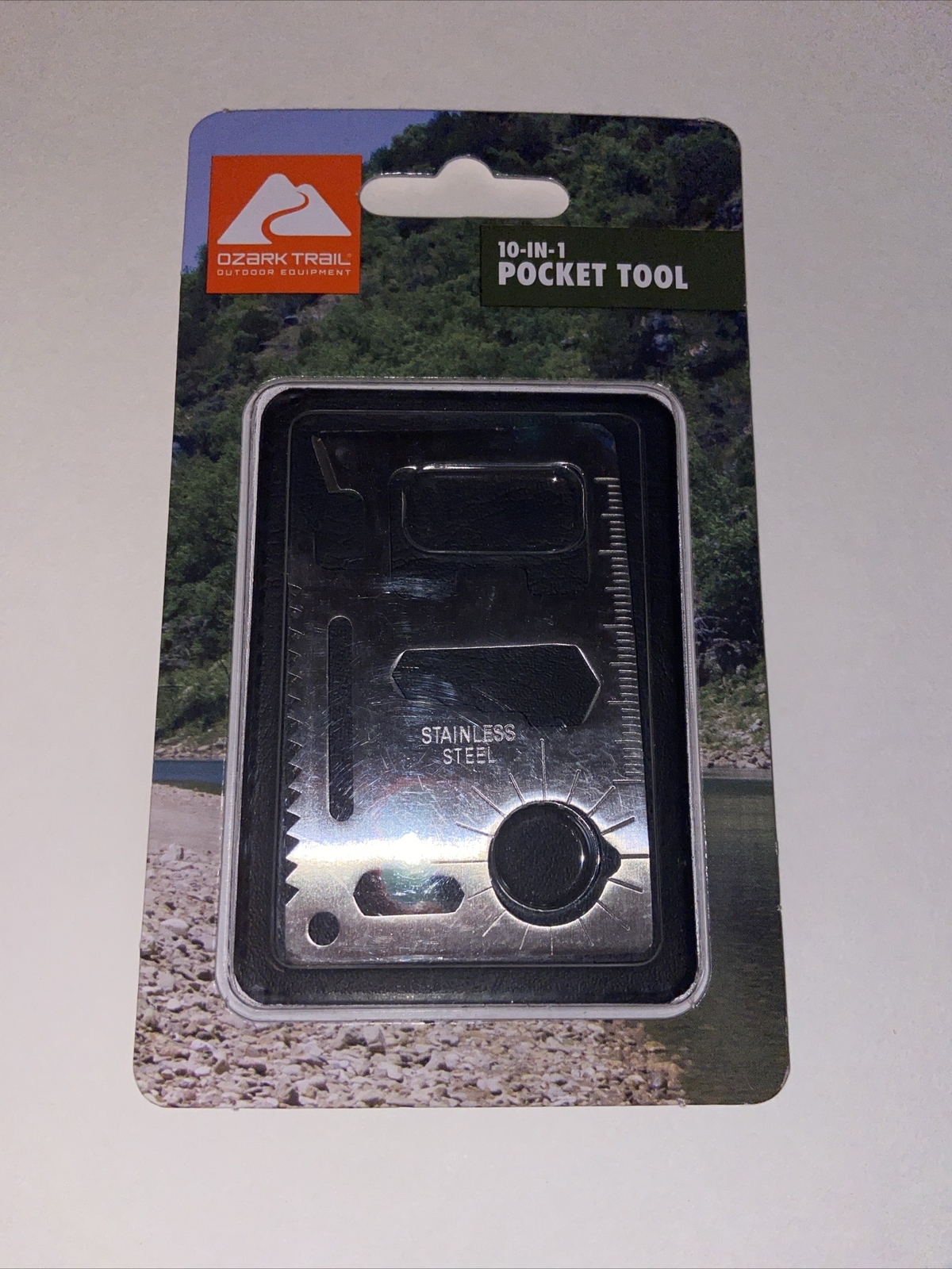 Ozark Trail Outdoor Equipment 10 In 1 Pocket Tool, knife edge, screwdriver, etc.