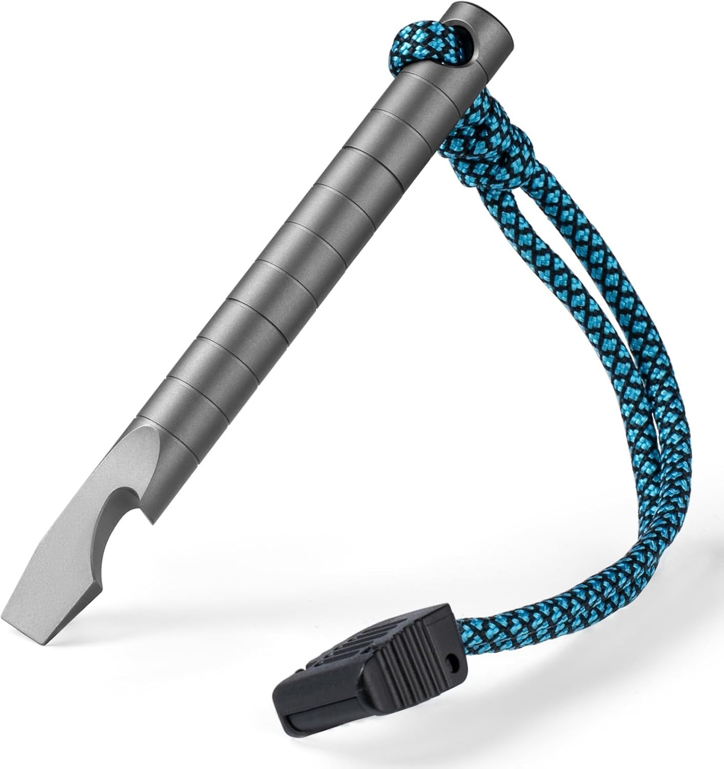 Titanium EDC Pry Bar, Keychain Prybar Multitool With Beer Bottle Opener, 6 in…