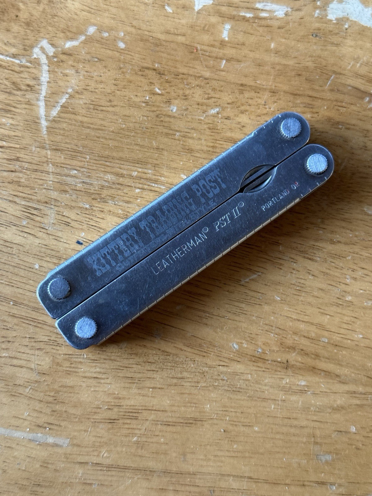 Leatherman PST II Multitool Kittery Trading Post Advertisement Stainless Used