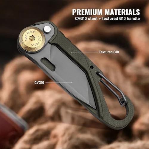 5-in-1 Mini Utility Keychain Knife – Compact Multitool with Cutter, Opener & Key