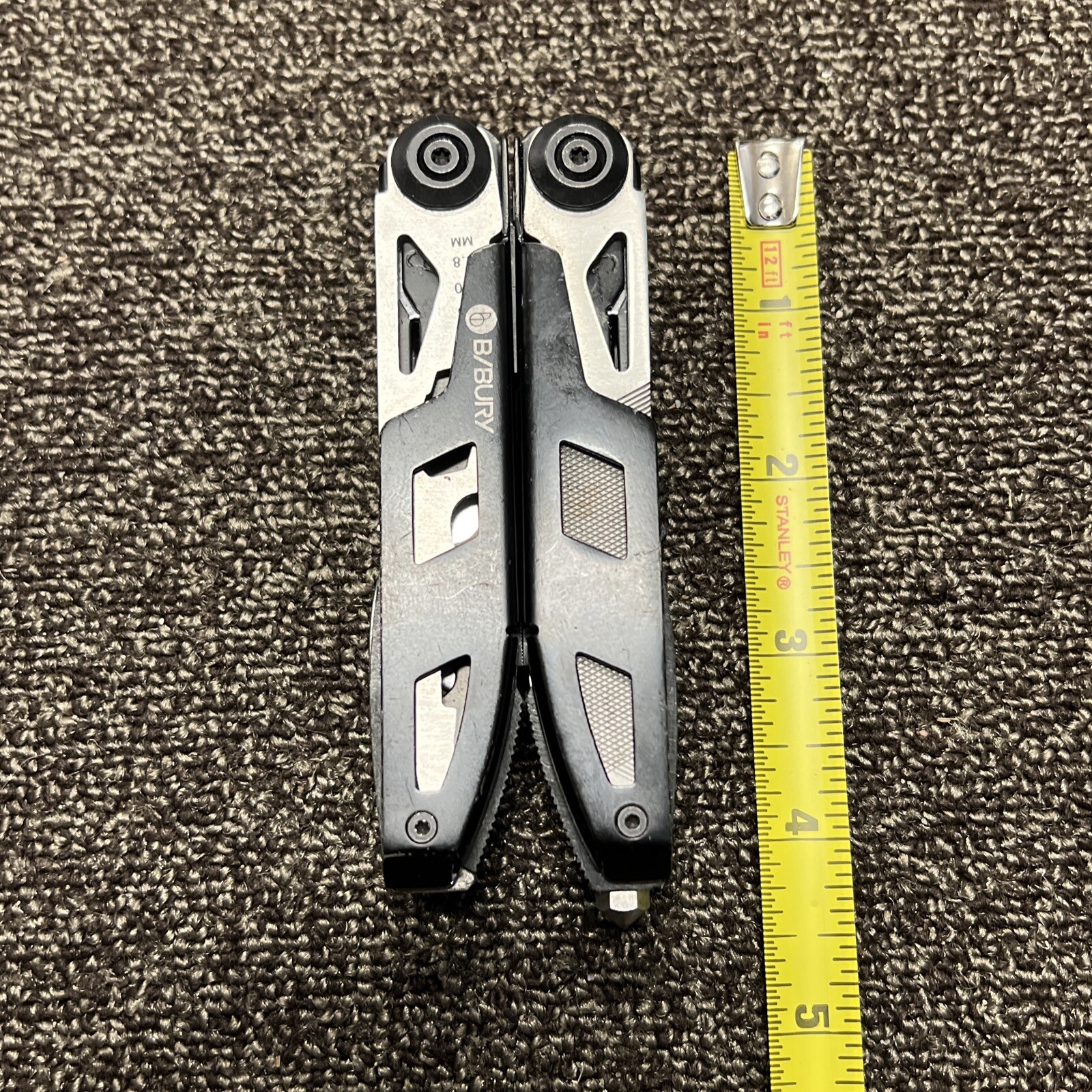 B/Bury Multi-Tool File Pliers Screwdrivers Glass Break