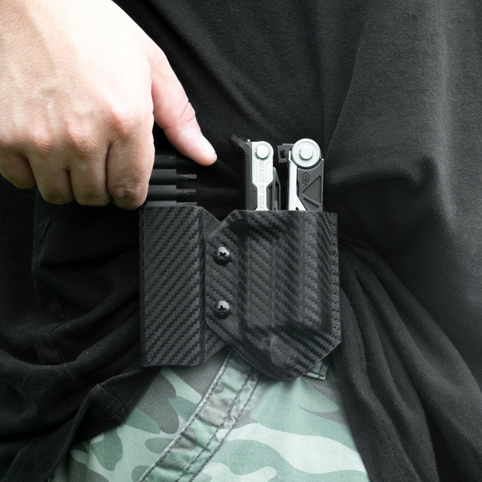 Clip & Carry Kydex Multitool Sheath – For the Gerber CENTER-DRIVE w/ Bit Sidecar