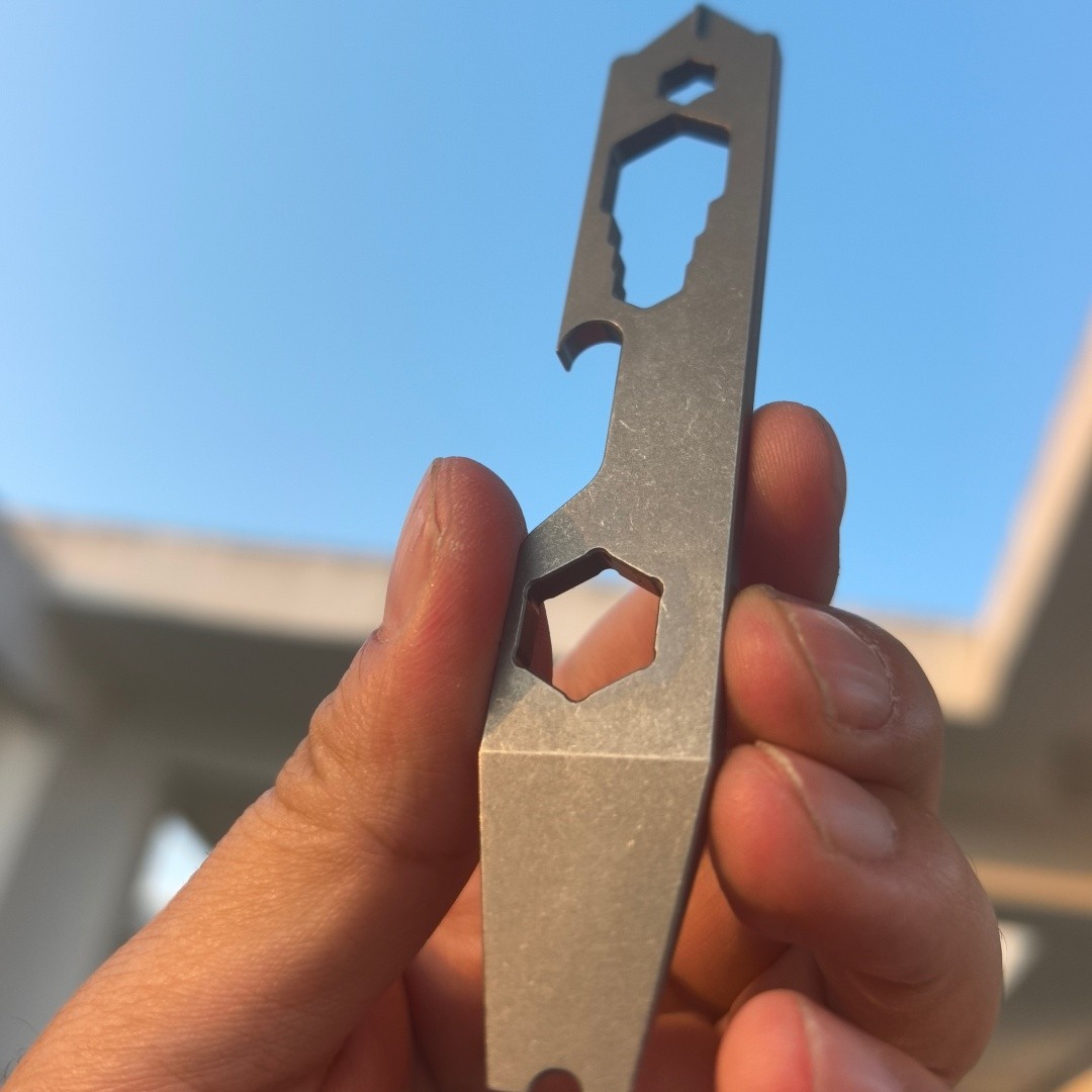 Compact TC4 Titanium alloy EDC Multi Tool with Wrench Screwdriver Pry Bar