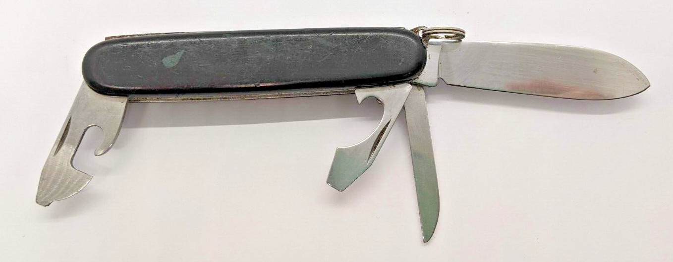 Vintage Mercedes Colonial Prov USA Stainless Folding Multi Tool Pocket Knife