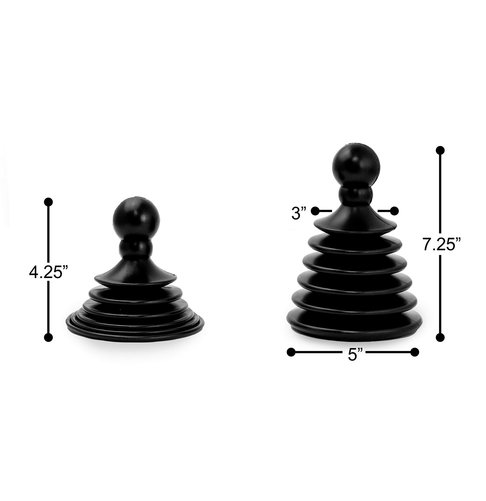 Mighty Tiny Plunger Designed for Bathroom/Kitchen Sinks, Perfect for RV’s. Un…