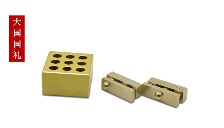 Brass Intelligence Scheme Box Lock Brain Teaser Educational Puzzle Liban Hard