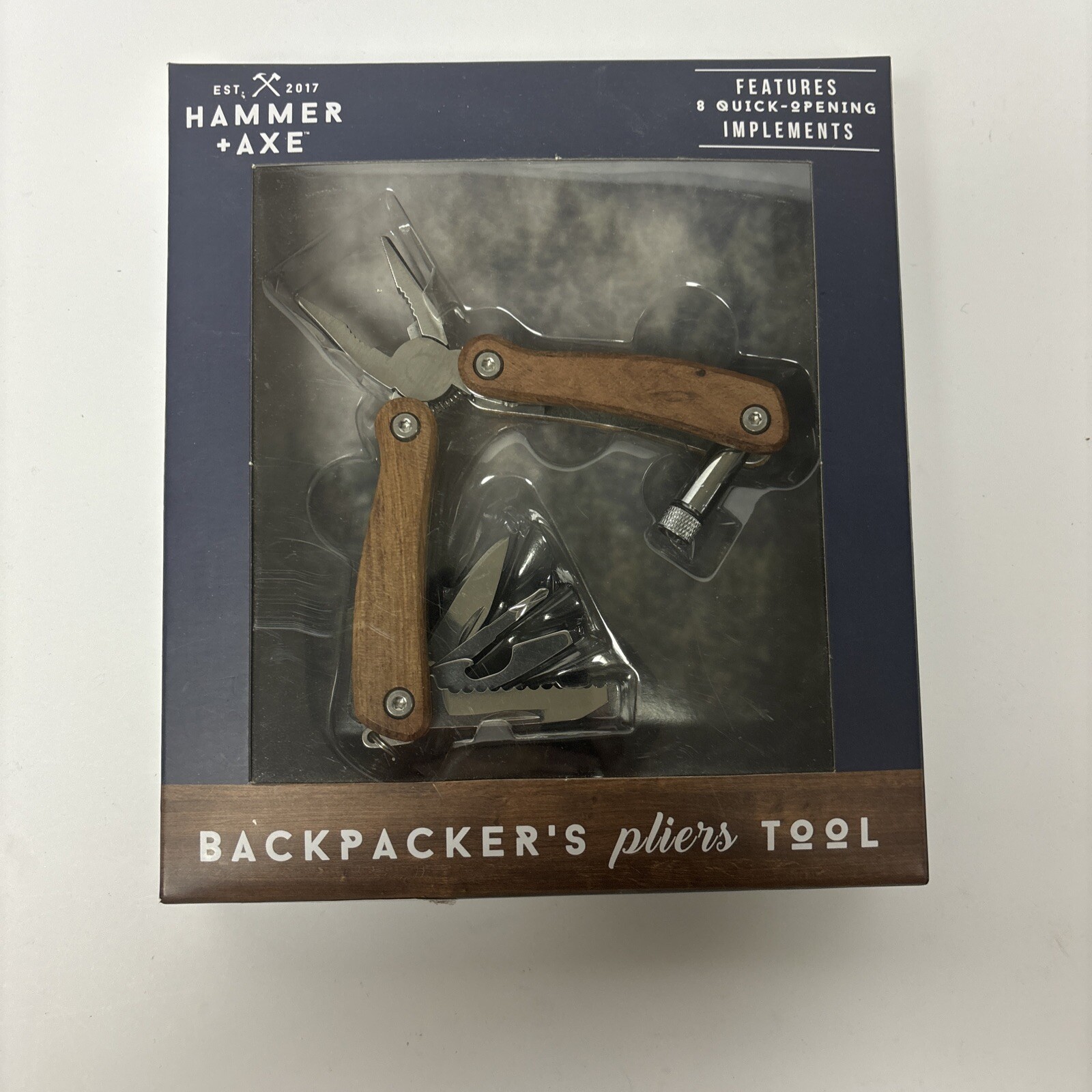 Hammer + Axe™ Backpacker’s Pliers Multitool 8-in-1 Tool Camping Outdoor REI NIB