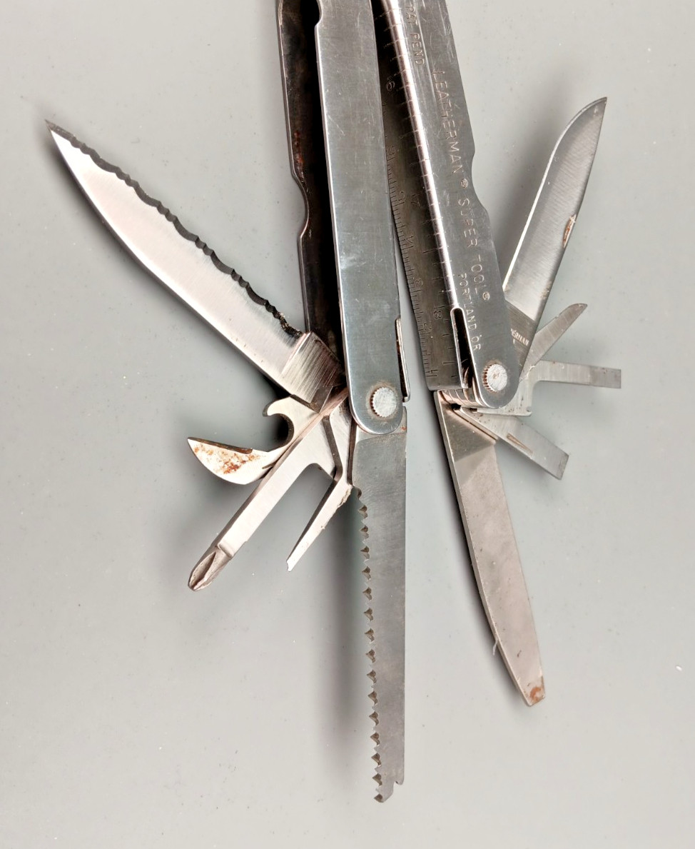Vtg 1995 Pat Pending LEATHERMAN Super Multi Tool 10 Blade