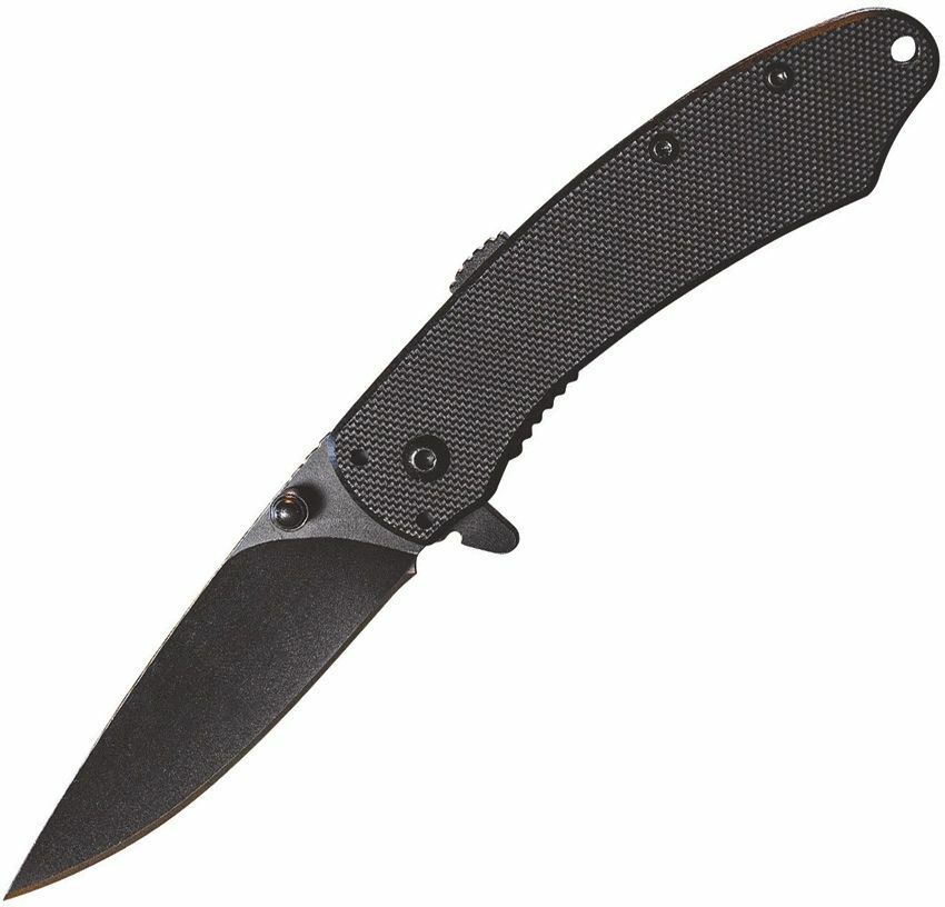 American Buffalo ABKT Ember Assisted Opening Folder Pocket Knife – Black AB067B