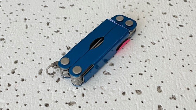 Leatherman Micra Scissors Knife Tweezers File Blue Multi Tool- – – – –