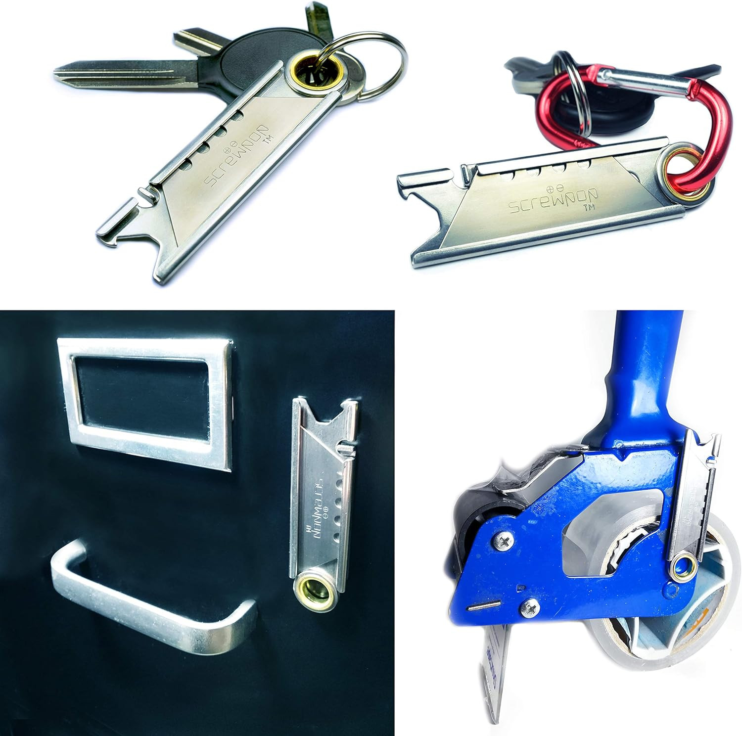 Ron’S Utility Pocket Knife 3.0 for Keychain and Carabiner with Magtrak Technolog