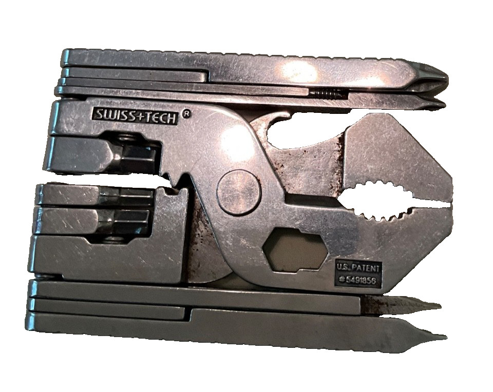Swiss+Tech Micro Multi Tool – pliers, screwdrivers, more! Patent 5491856 EUC