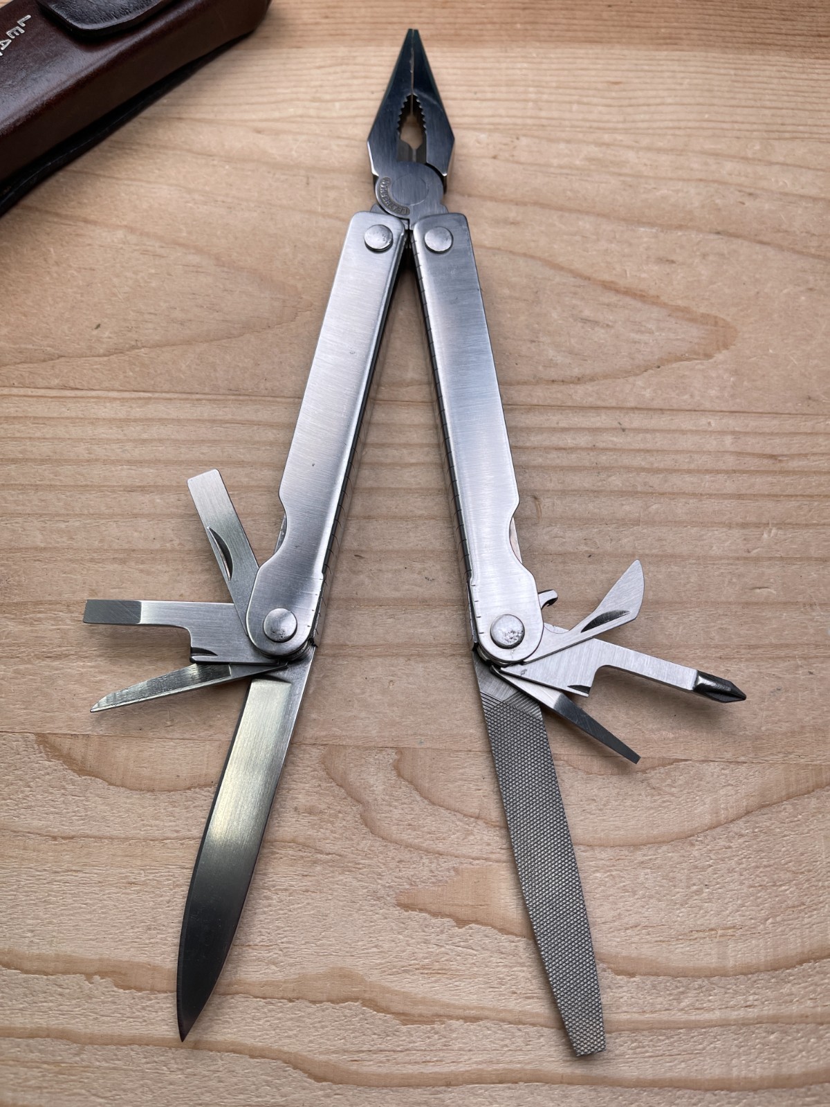 LEATHERMAN Tool PST Multi-tool Knife Japan Large Letter Riveted Original Sheath