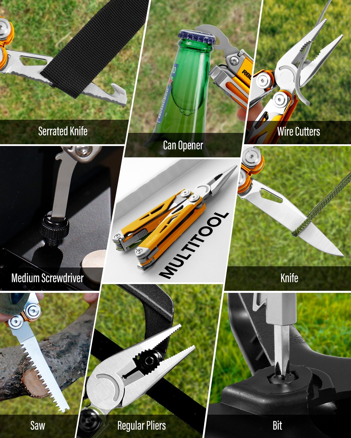 Rblack 21-in-1 Multitool Pliers Multi-Tool Pliers with sheath Father’s Day Gift