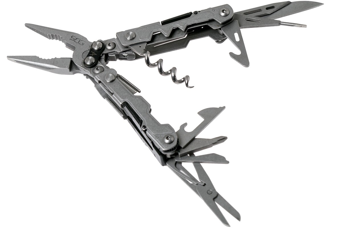 SOG POWERLITRE MULTI-TOOL COMPACT MULTITOOL 18 TOOLS #PL1001-CP