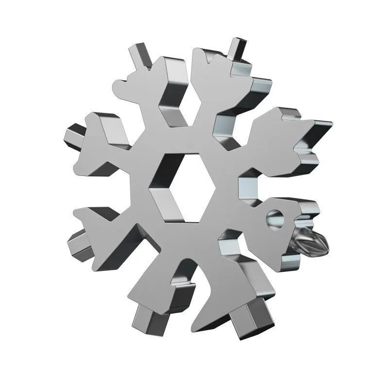 18 in 1 Snowflake Multi Tool Stainless Steel Hex Wrench Pocket Repair Tool