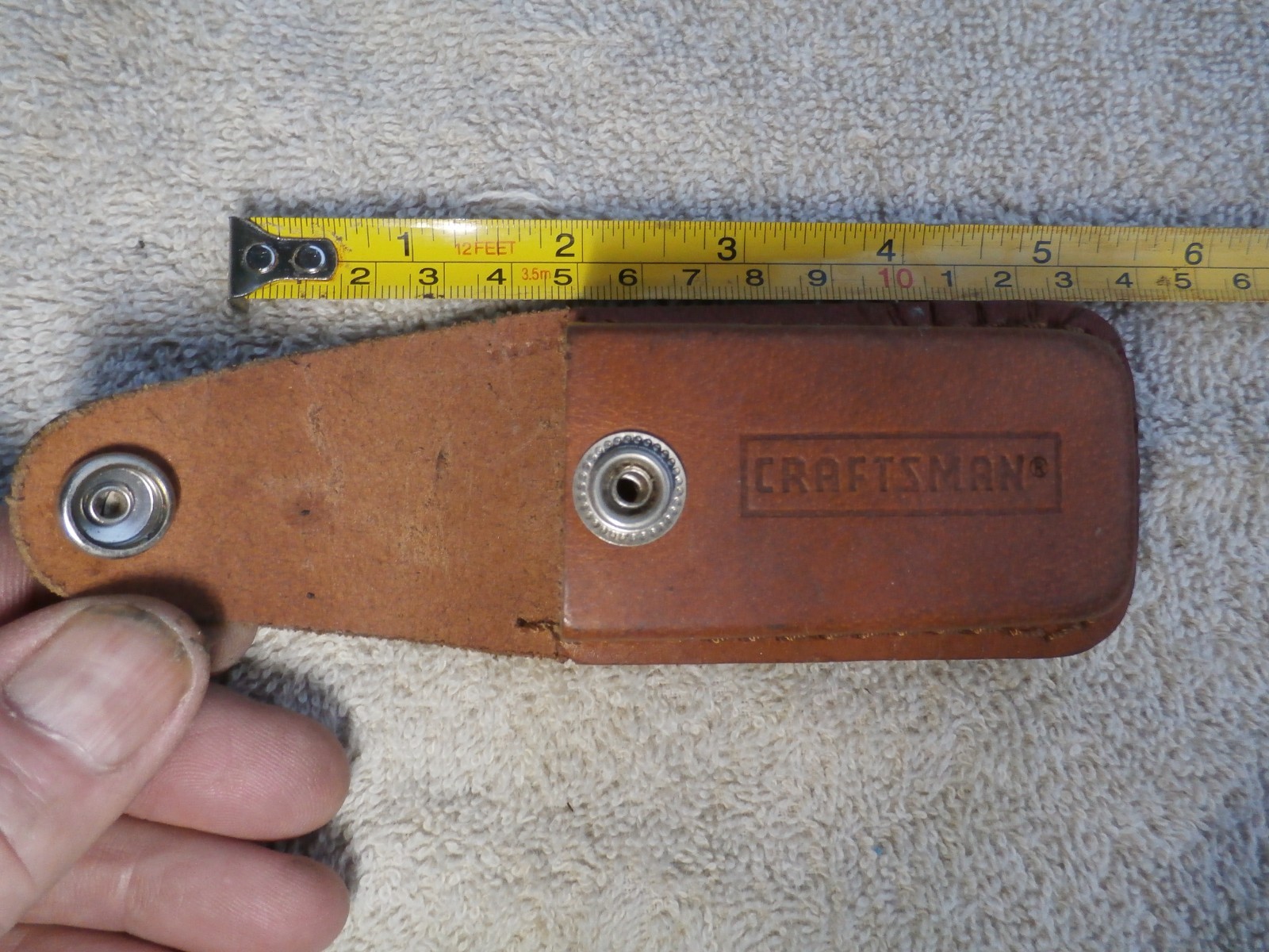Craftsman Made In USA Leather Belt Pouch / knife pouch New