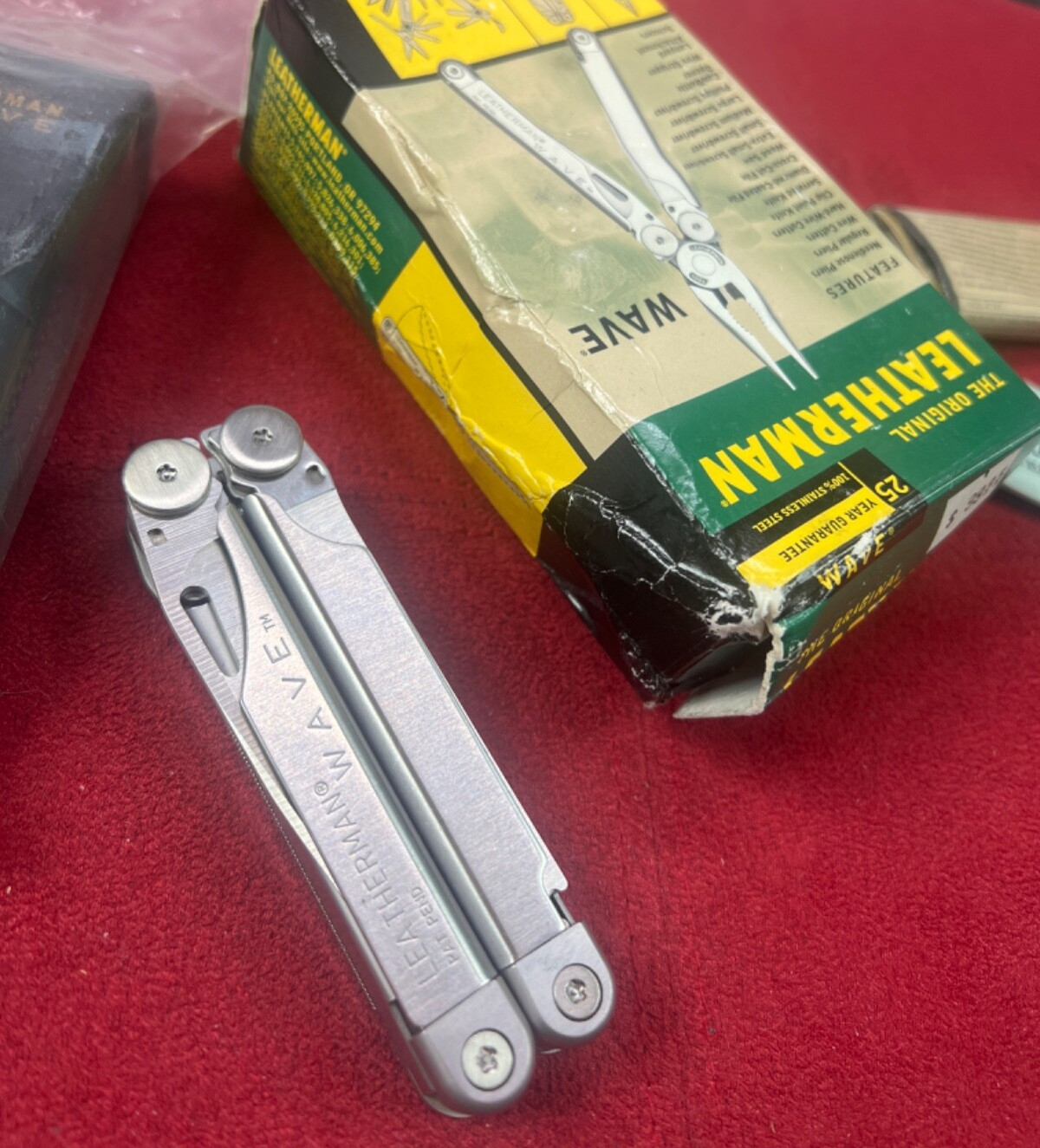 Leatherman Original Wave Leather Sheath Collectable Pat Pend Pre 2005 NOS!!