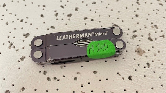 Leatherman Micra Scissors Knife Tweezers File Black Anodized Aluminum Multi tool