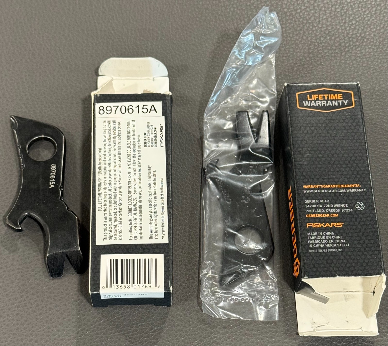 Two Gerber Gear Shard 7-in-1 Keychain Bottle Opener Multitool With Screwdriver
