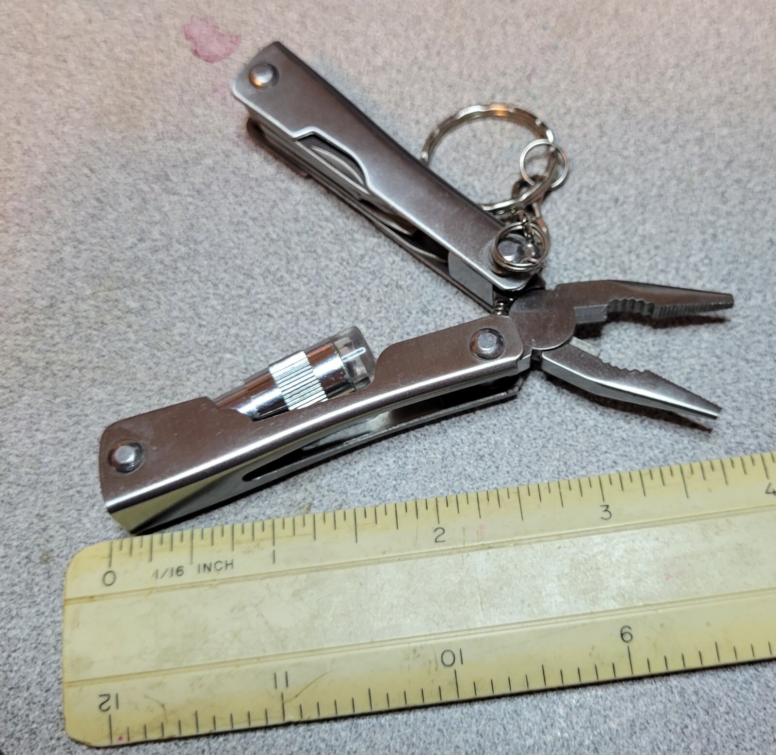 LED Light Multi-tool Pliers Knife Screw Drivers Bottle Opener Stainless Steel