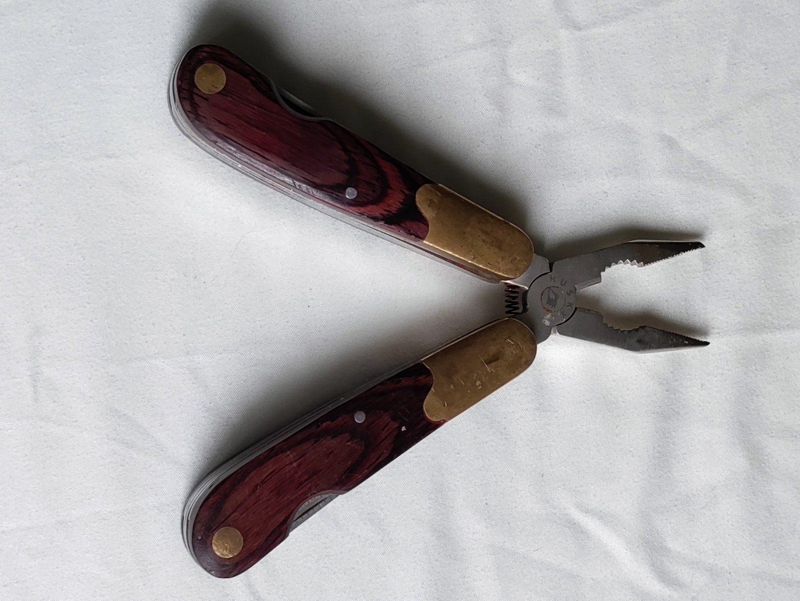 HUSKY 25 Years 25th Anniversary Limited Edition Multi-Tool Brass Wood Vtg USA