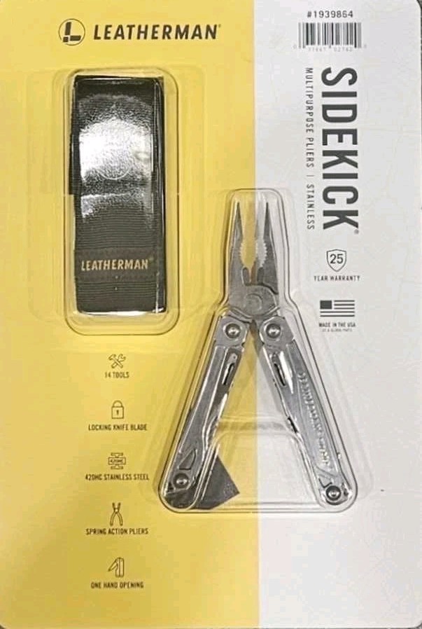 Leatherman Sidekick Multi-Purpose Tool with Nylon Sheath, Choose Your Color 🆕