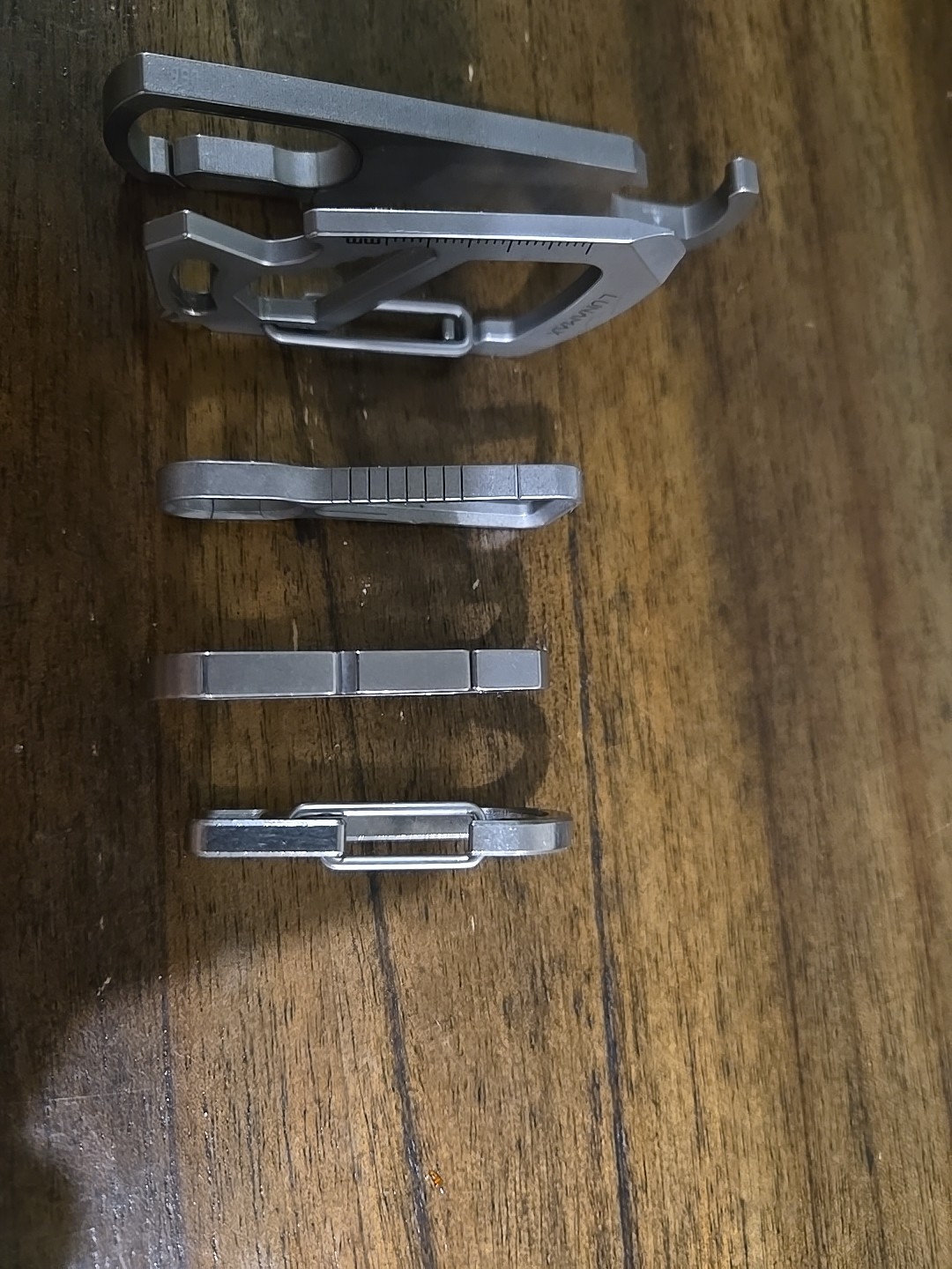 Titanium Carabiner Set Of 5 , In Mint Conditions , Some Multitool