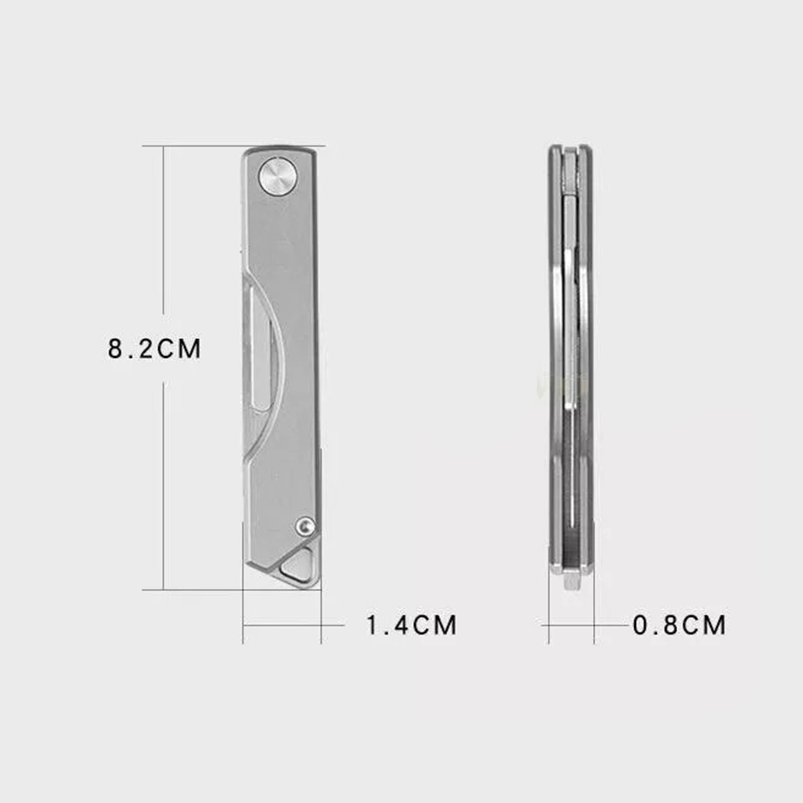 TC4 Titanium Keychain Utility Knife Scalpel Blade Outdoor Folding Knife EDC Tool