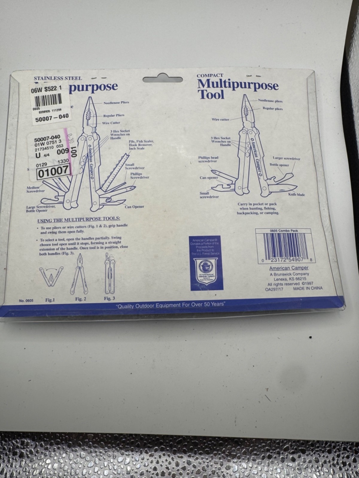 Vintage American Camper Multi-Tools NEW In Original Packaging