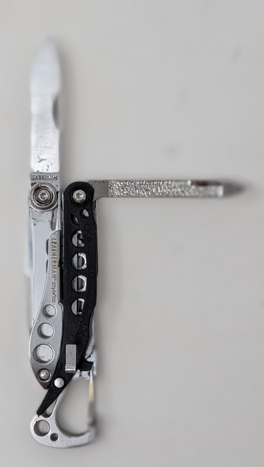LEATHERMAN STYLE CS Black Multi-Tool Knife File Carabiner