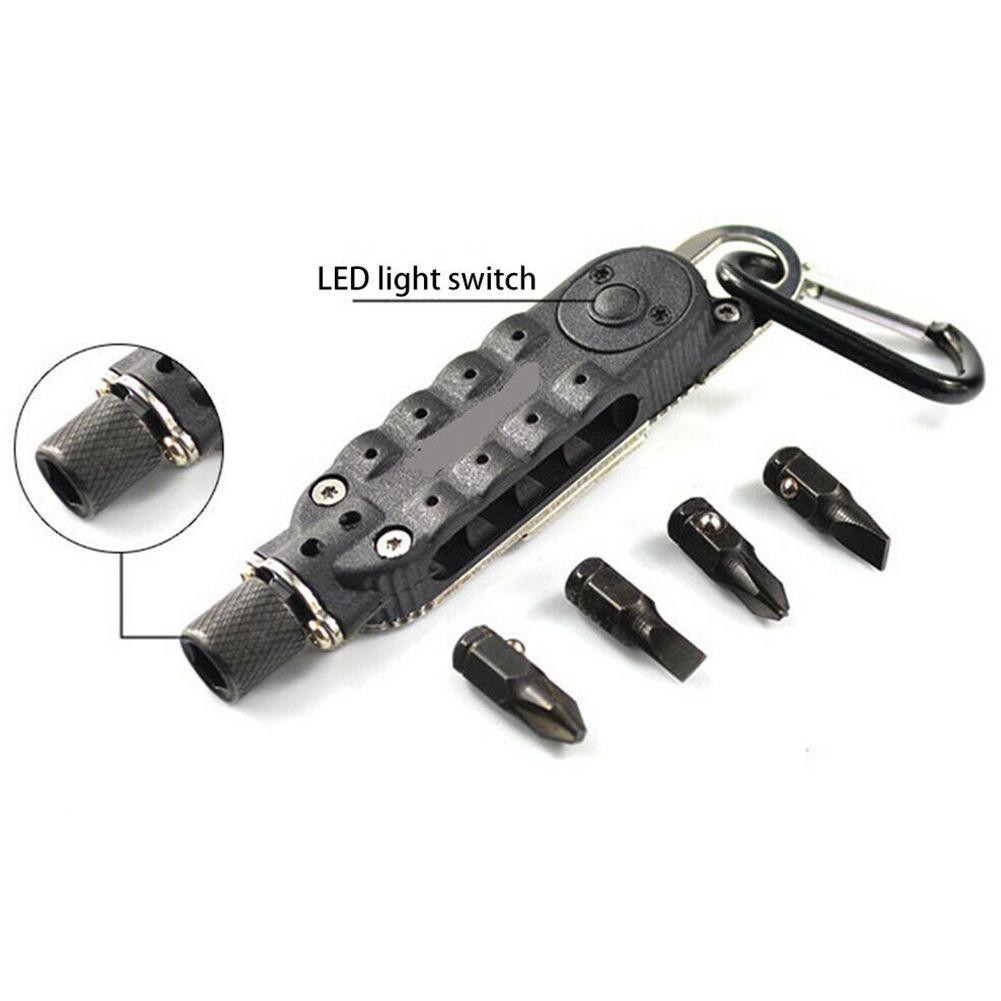 Multifunctional Mini Screwdriver EDC Keychain Portable Steel Repair Tool