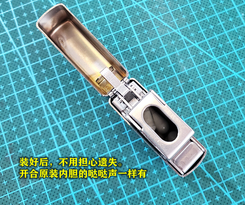 EDC Stainless Steel Insert Portable Candy Chewing Gun Medicine Box Storage