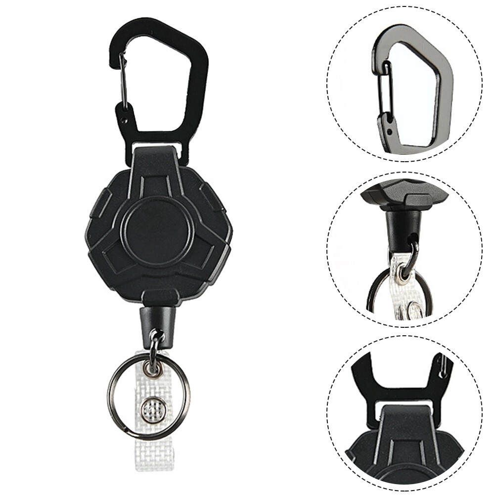 Retractable for pull Keychain Easy-To- for pull Buckle Anti-Lost Buckle