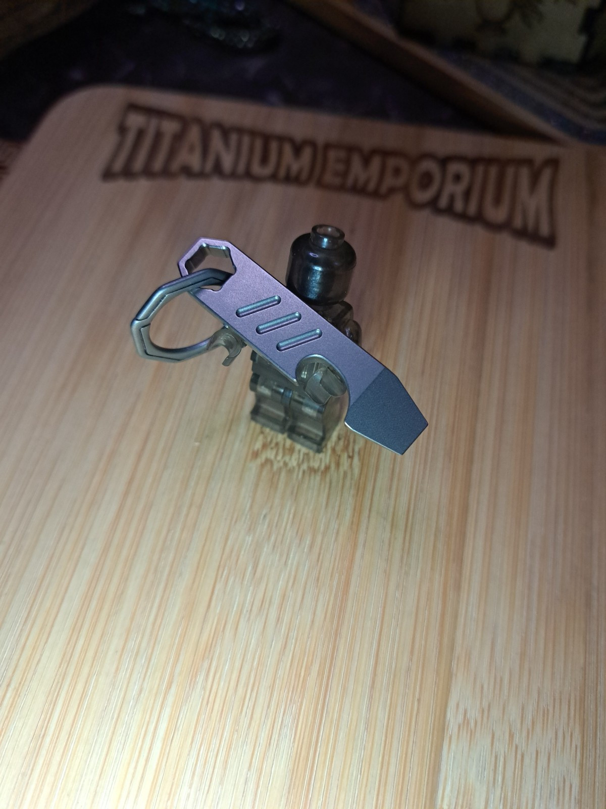 Mini EDC Titanium Keychain Bottle Opener