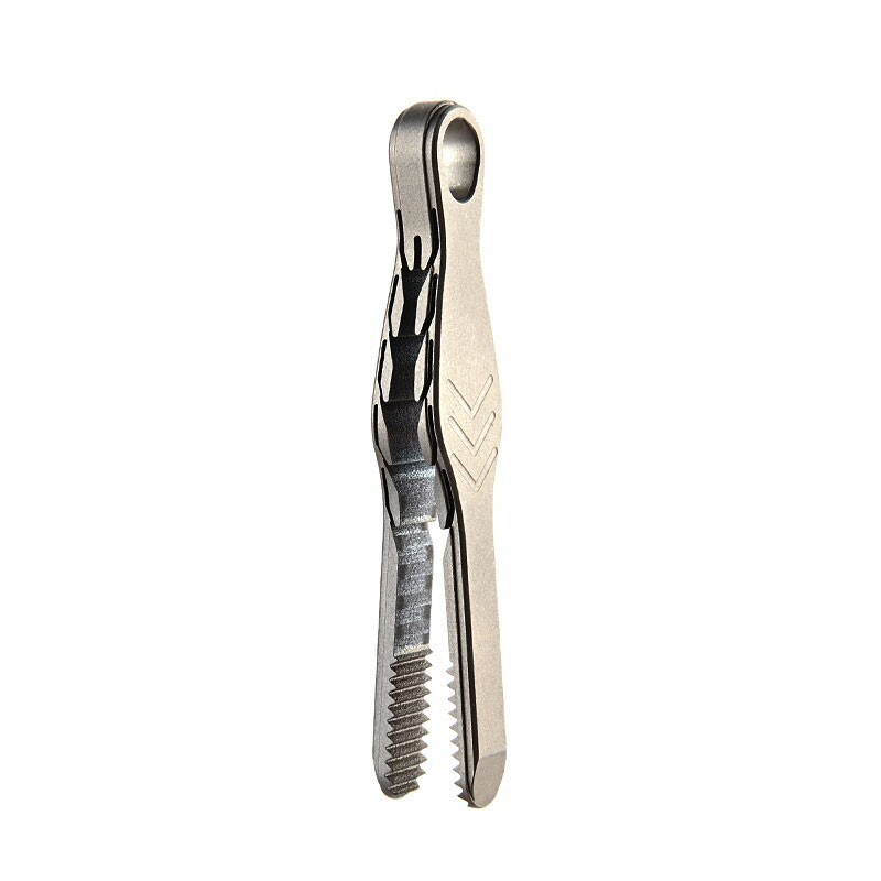 Hot Mini Lightweight Titanium Alloy Keychain Tweezers Portable EDC Outdoor Tool