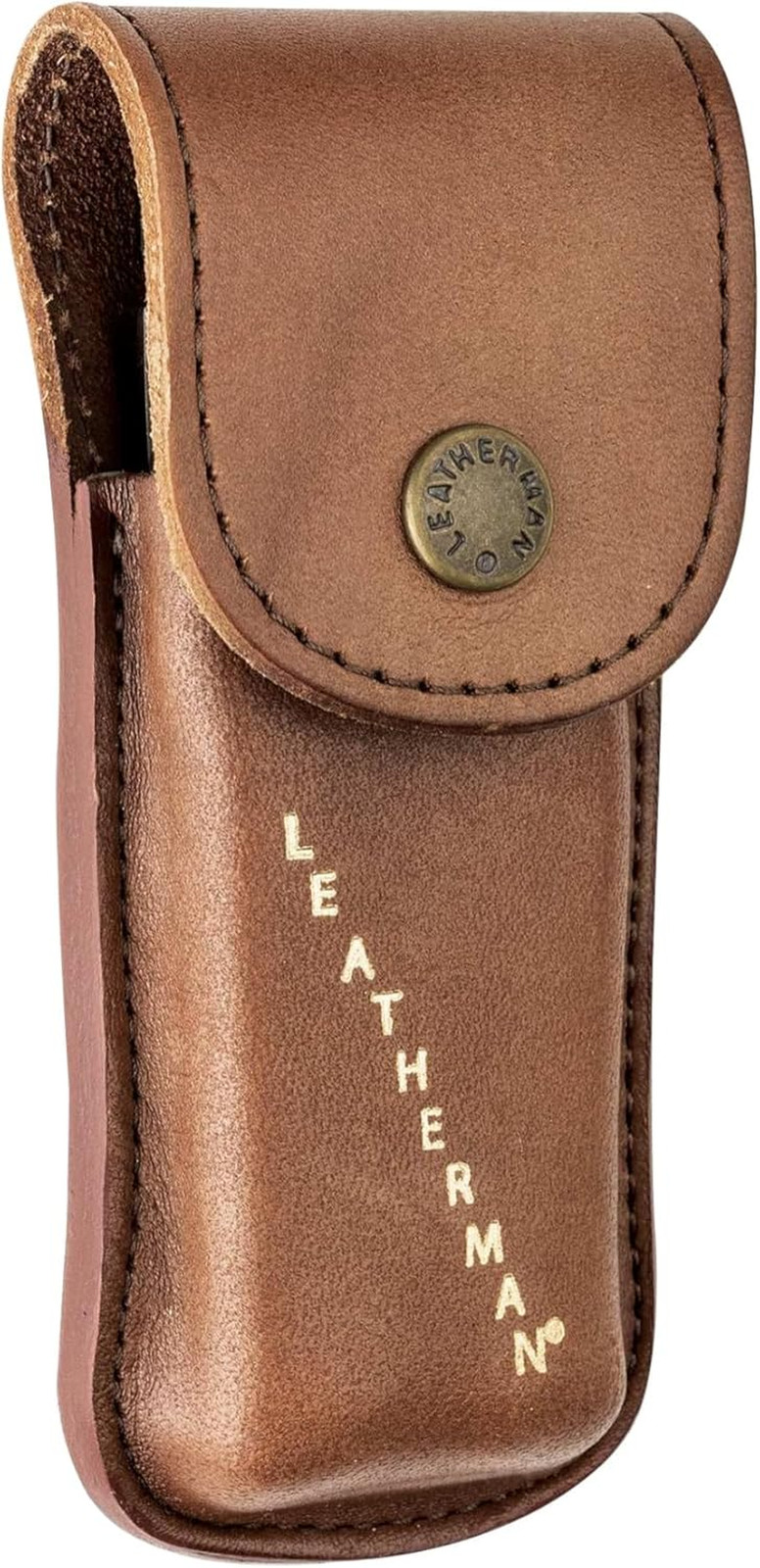 , Heritage Leather Snap Sheath for Multi-Tools, Brown, Large