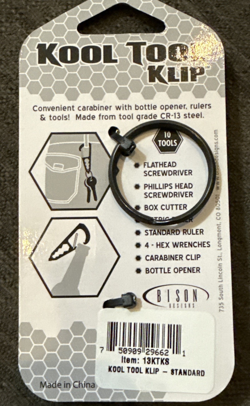 Bison Kool Tool Klip Pocket Multitool – 10 Tools In 1