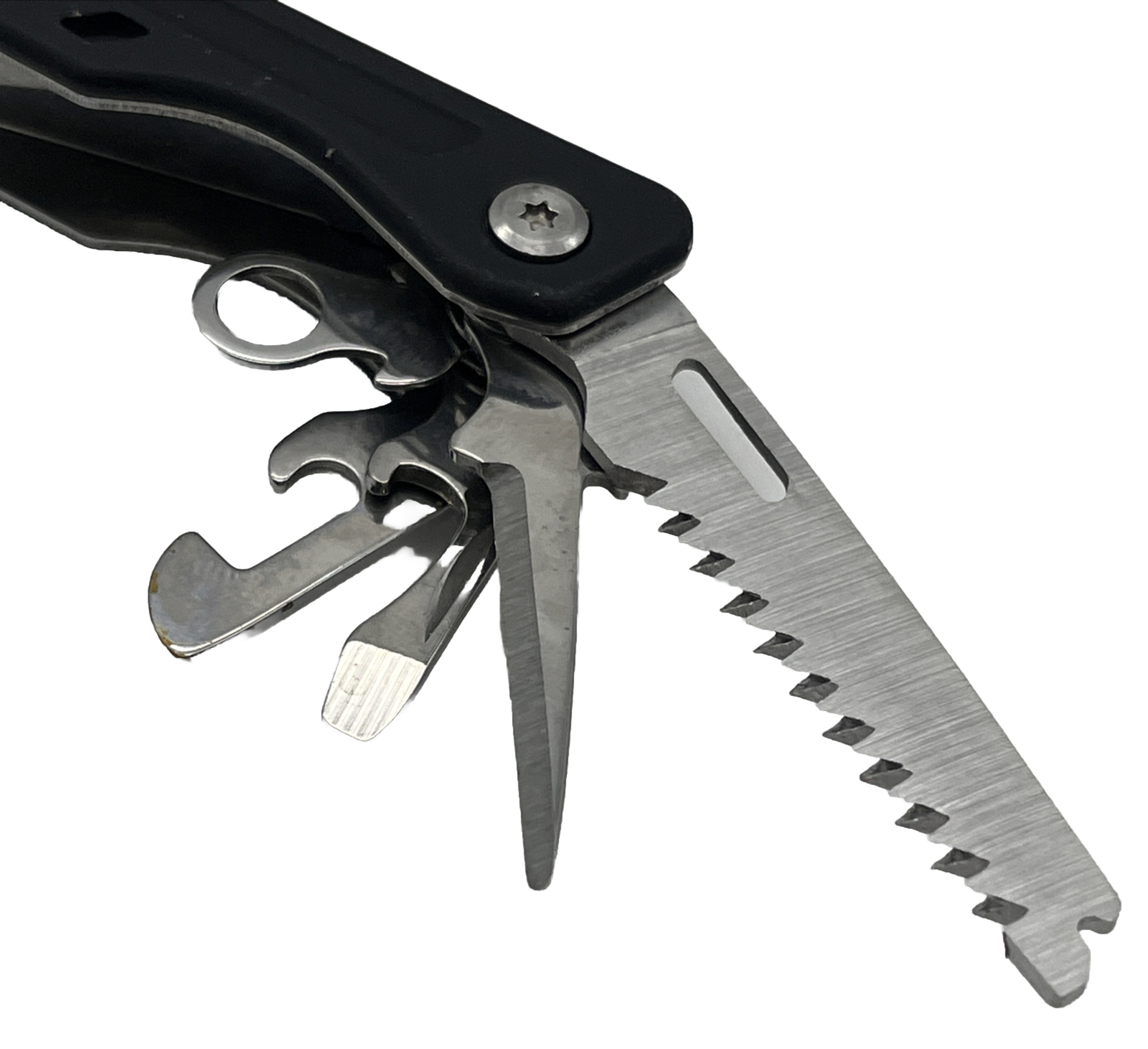 Ozark Trail Multi-Tool Pocket Knife Piers Saw Screwdriver W/Shealth Camping