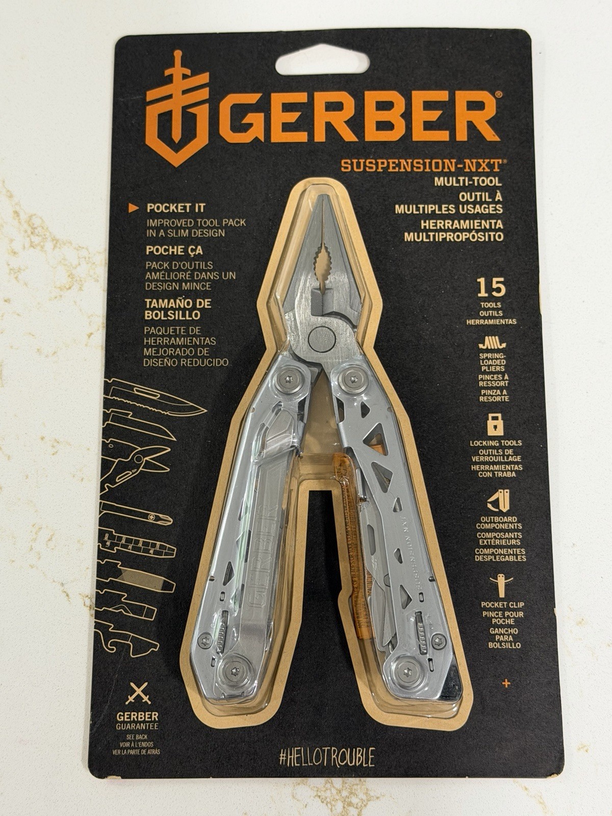 Gerber Suspension-NXT Multi-Tool 15-in-1 Stainless Steel Pocket Tool NEW