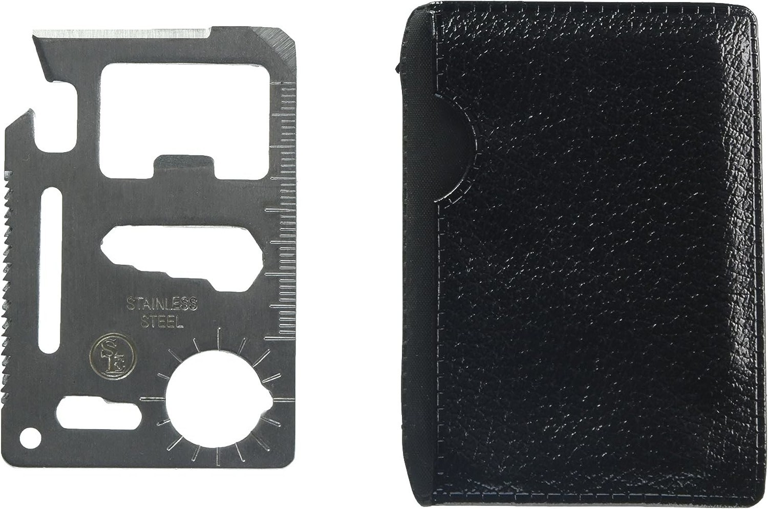 SE 11-Function Stainless Steel Survival Pocket Tool Compact Multi-Tool W Case