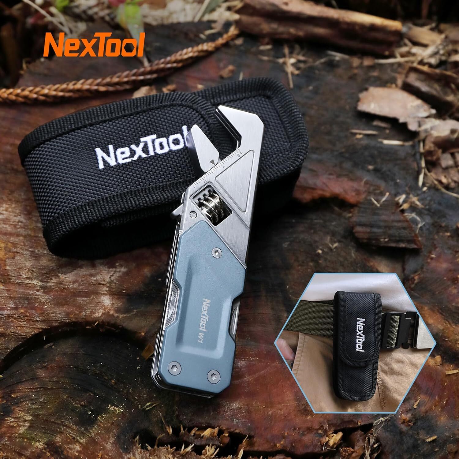NexTool EDC Multi Tool, 6 in 1 Wrench Multitool with Knife, Flat/Phillips Scr…