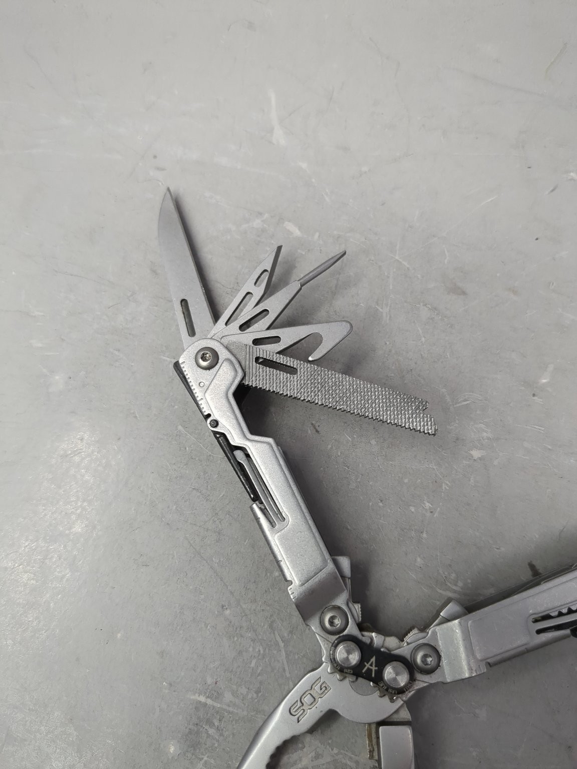 SOG Mini Multi-Tool Stainless Steel Camping Hiking Tool Pliers Saw File