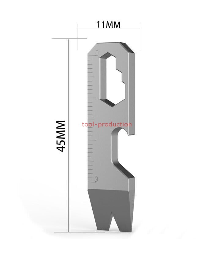 EDC Mini Titanium Alloy Pry Bar Crowbar Bottle Opener Keychain Multi Tool A+++++