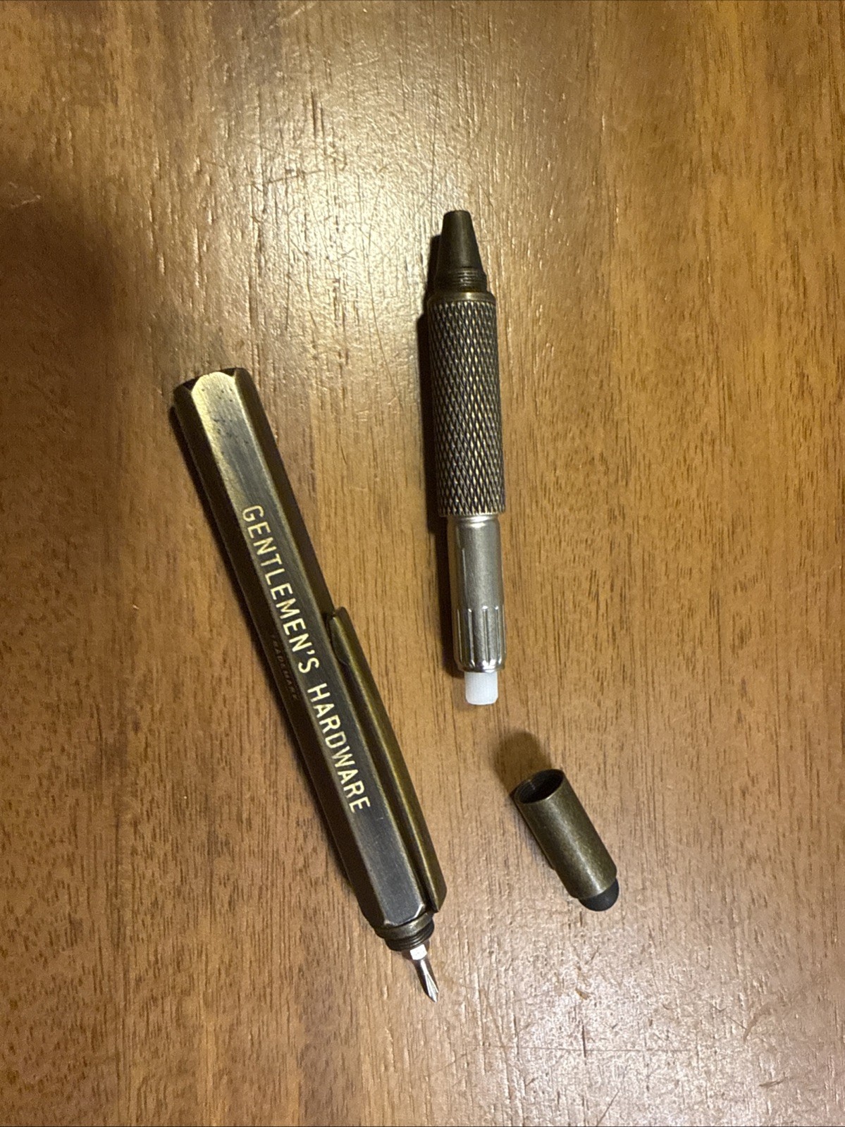 Gentlemen’s Hardware Tooling Pen Multi-Purpose Tool Brass Pen Screwdriver